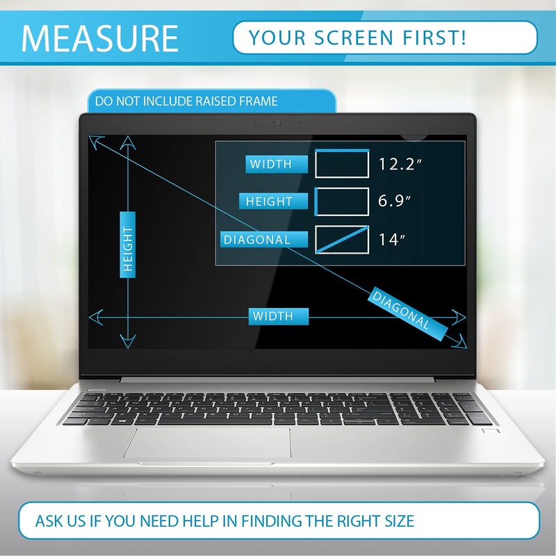 EZ-Pro Screen Protector Premium Anti Blue Light and Anti Glare Screen Protector (3 Pack) for 14 Inches Laptop. Filter out Blue Light and relieve computer eye strain to help you sleep better - Image 5